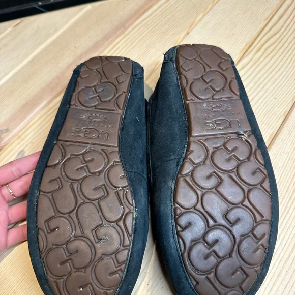 UGG Black Suede Moccasins - Picture 3 of 5